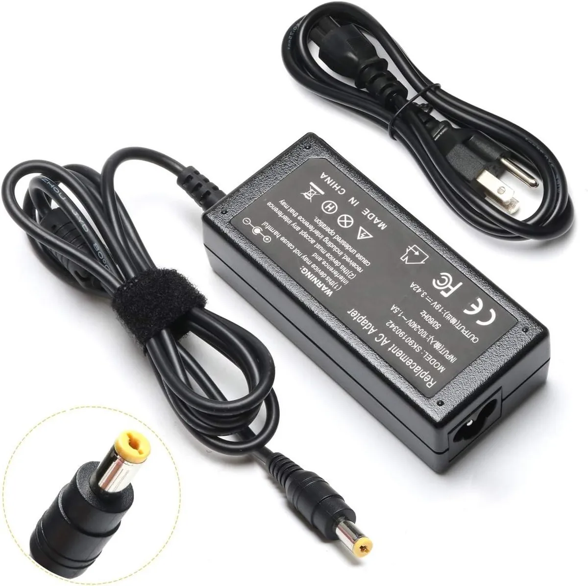 myVolts myVolts 65W AC Laptop Charger Adapter 19V 3.42A 5.5mm*1.7mm — product photo