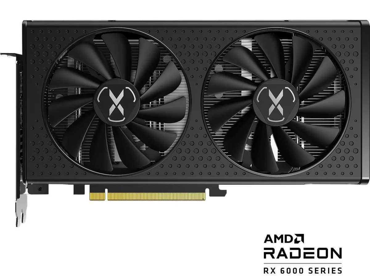 XFX XFX RX-66XT8DFDQ Speedster SWFT210 Radeon RX 6600 XT 8GB graphics card — product photo