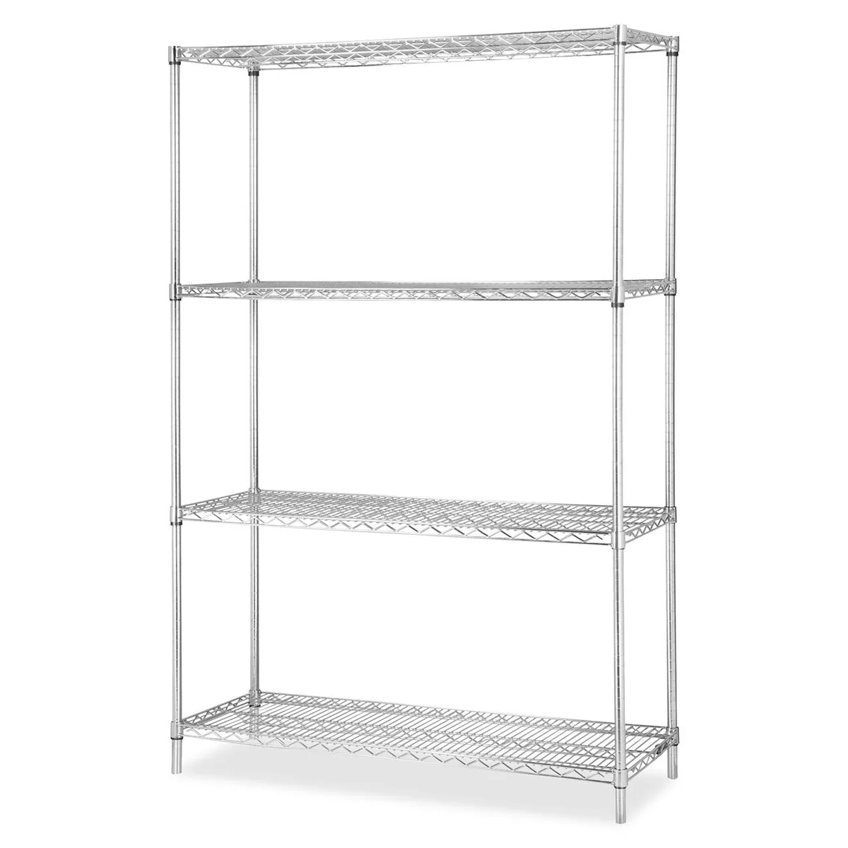 Lorell Lorell 84184 Industrial Chrome Wire Shelving Starter Kit 36" x 24" office furniture — product photo
