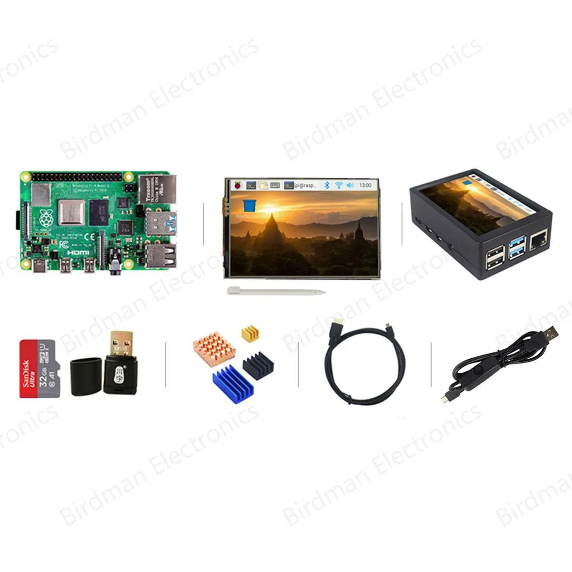 Raspberry Pi Raspberry Pi 4B python suite 1GB 3.5" Touch Screen Kit — product photo