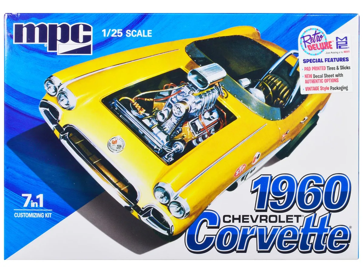 Mpc Mpc 1960 Chevrolet Corvette 7-in-1 Kit 1/25 Scale Model — product photo