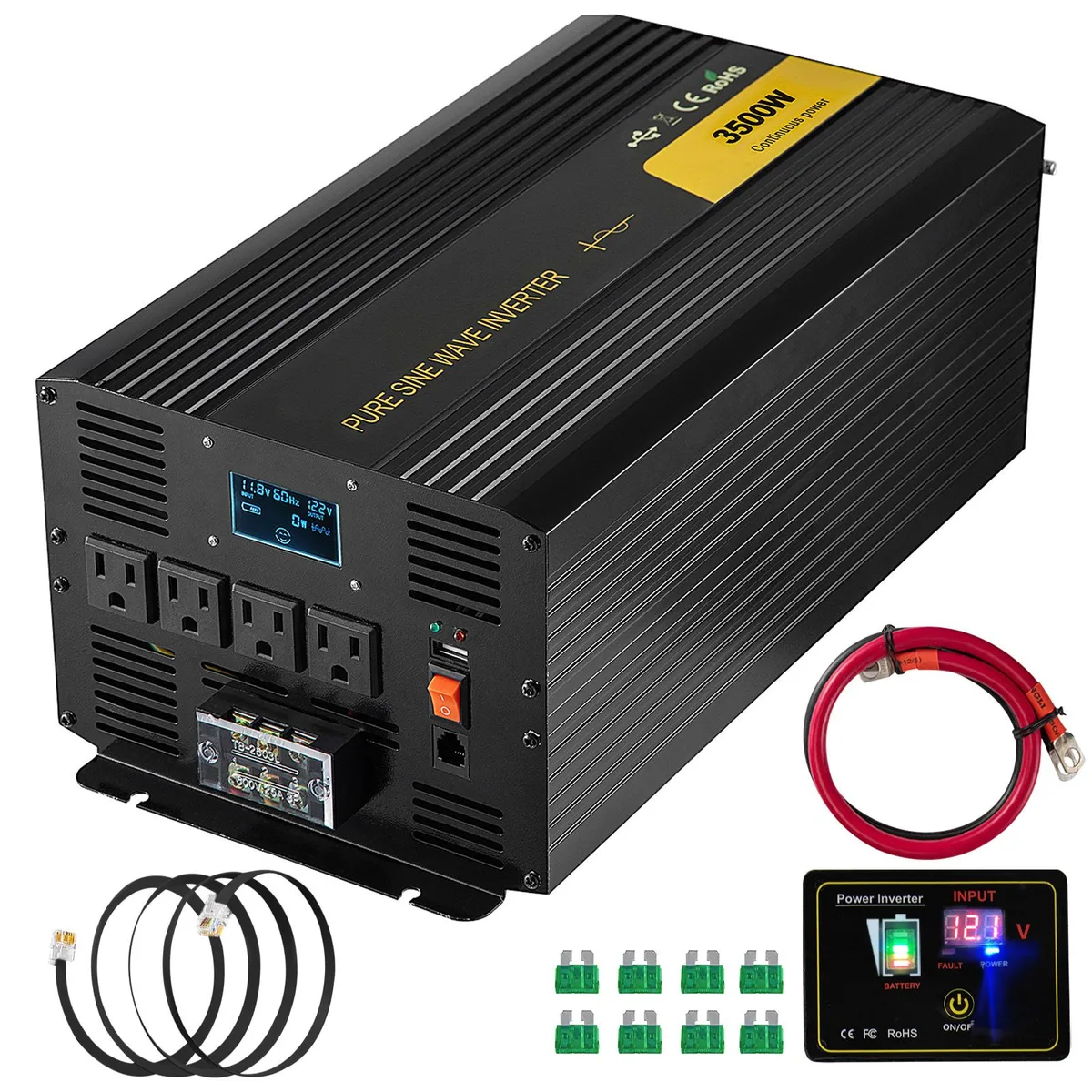VEVOR VEVOR GYS-3500W 3500W 12V Pure Sine Wave Power Inverter — product photo