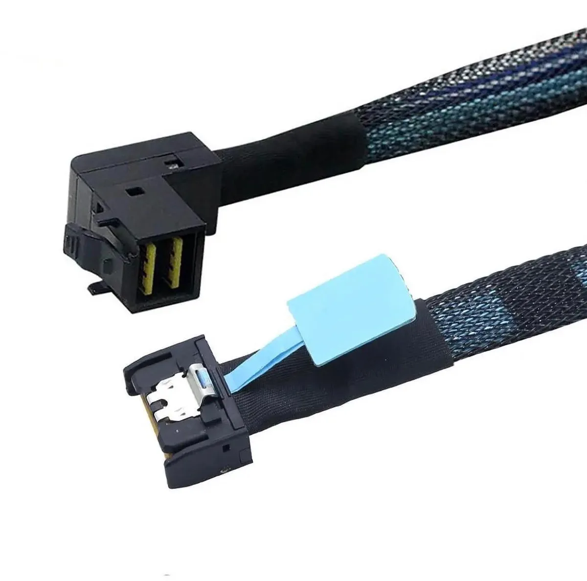 SMUGDESK SMUGDESK MCIO Slimline SFF8654 4i to HD SFF8643 90Degree Cable 1M — product photo