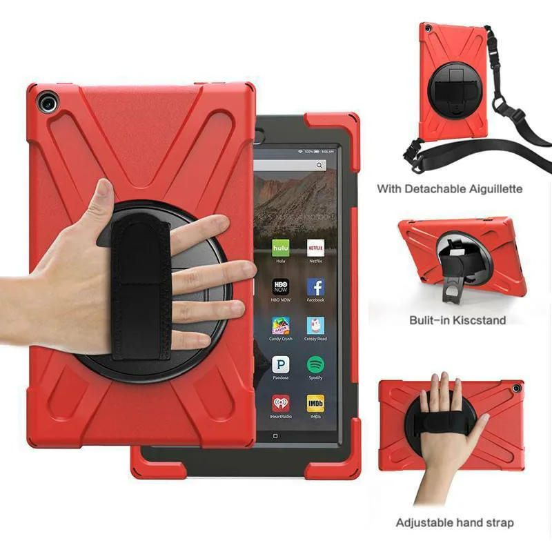 Werleo Werleo Fire HD 10 2017 Case Heavy Duty Armor Red — product photo