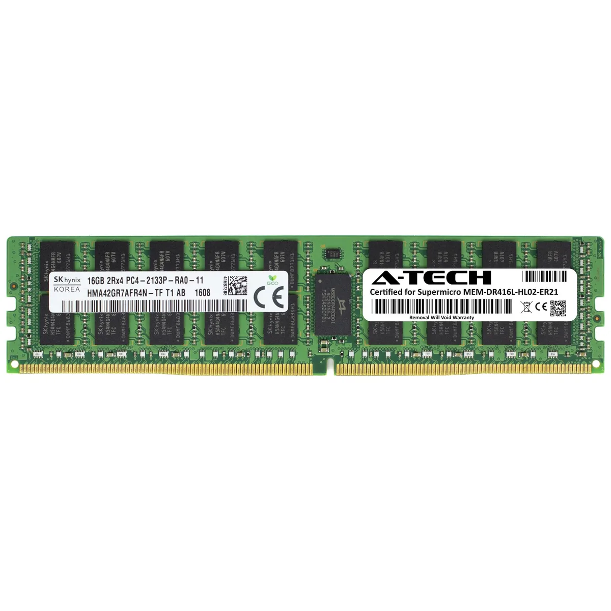 A-Tech A-Tech 16GB DDR4 2133MHz ECC Registered 2Rx4 288-Pin Server RAM — product photo