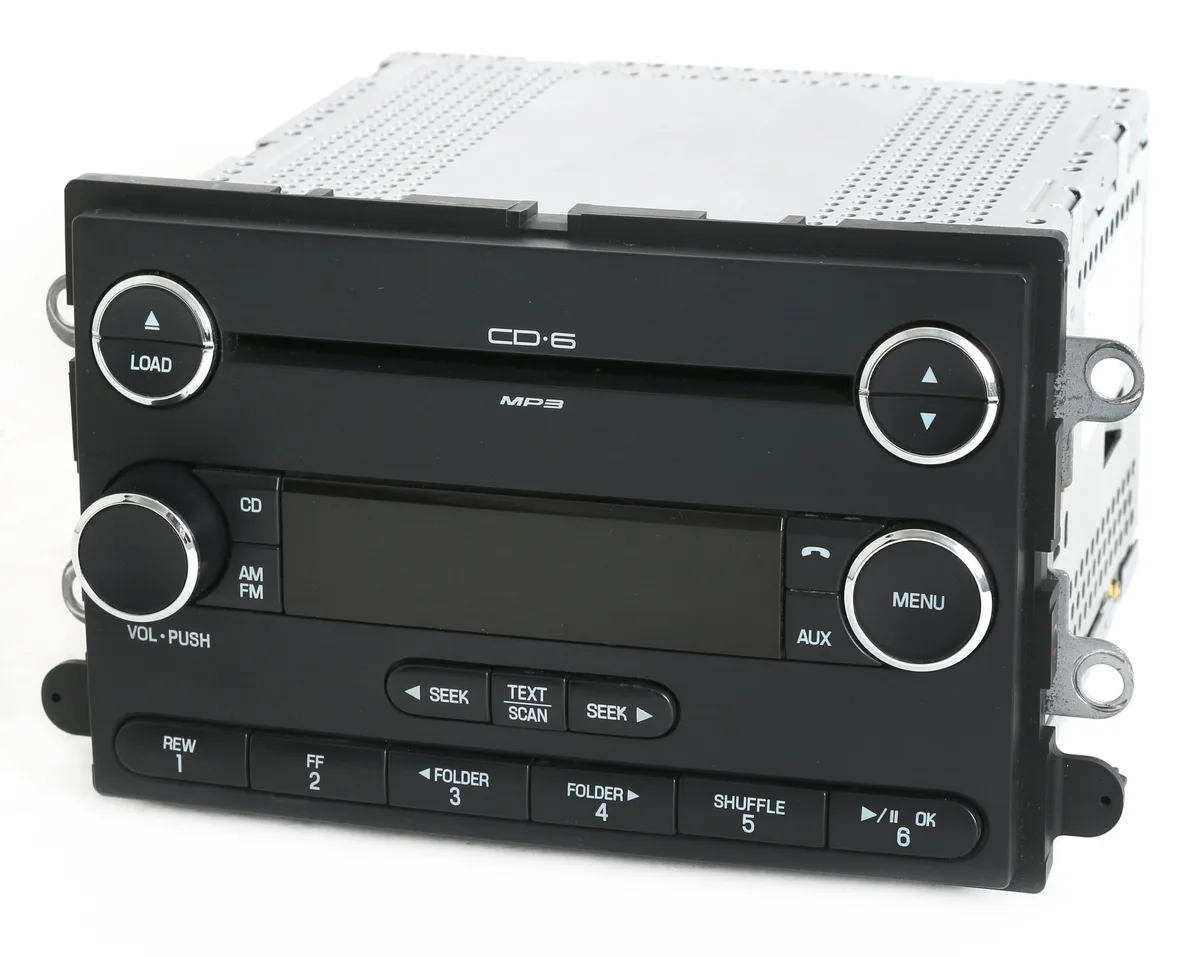 1 Factory Radio 1 Factory Radio 8G1T-18C815-GB AM FM 6 Disc CD Radio Chrome 2008-2009 — product photo