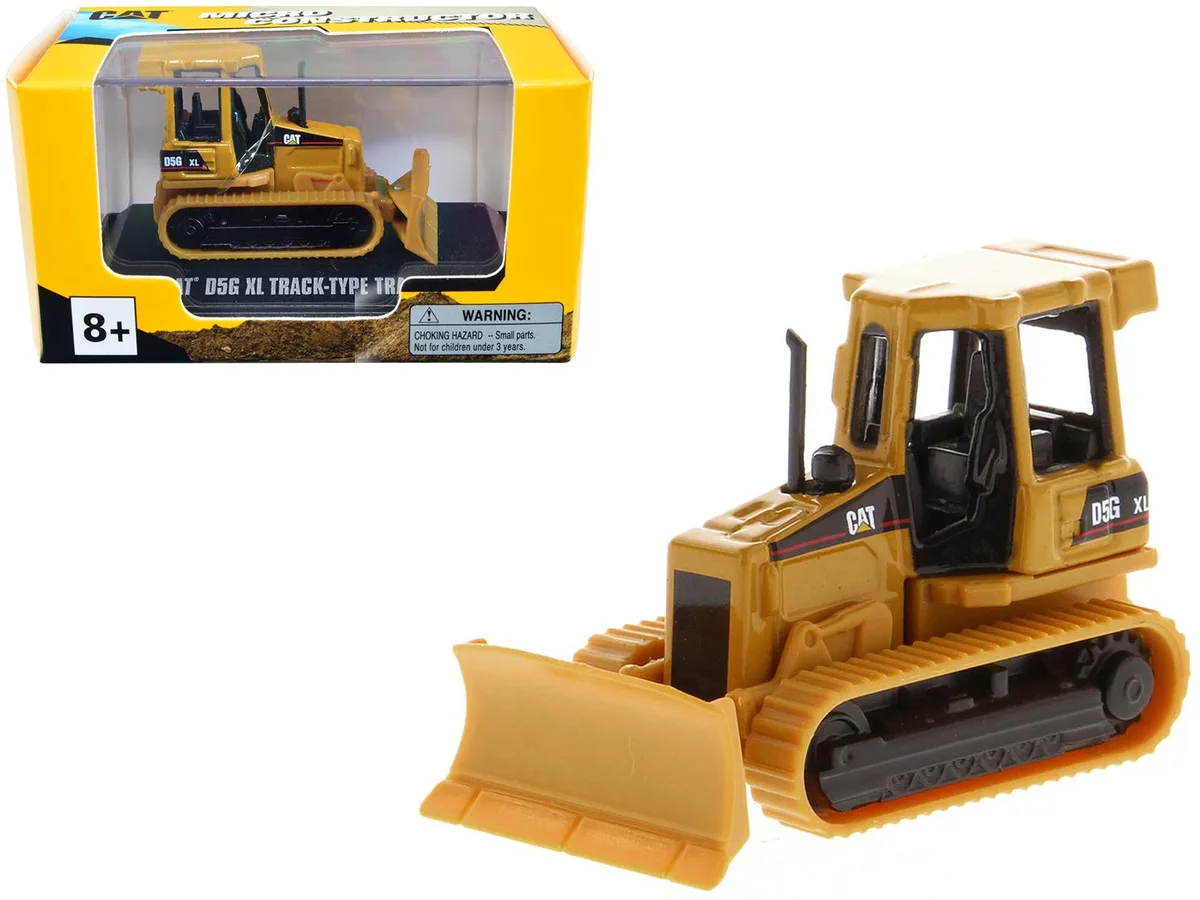 DieCast Masters DieCast Masters CAT D5G XL Track-Type Tractor Yellow Micro-Constructor hobby collectible — product photo