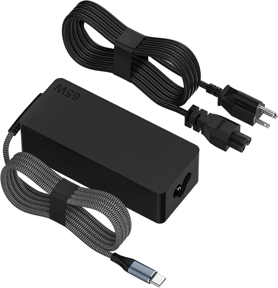 Kenuco Kenuco 65W USB C Laptop Charger for ThinkPad T14/T14s/T15 Yoga ThinkBook &amp; Chromebook — product photo