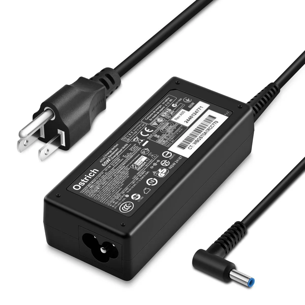 No Sew No Sew Ostrich PPP009L-E 65W 19.5V 3.33A Blue Tip AC Adapter — product photo