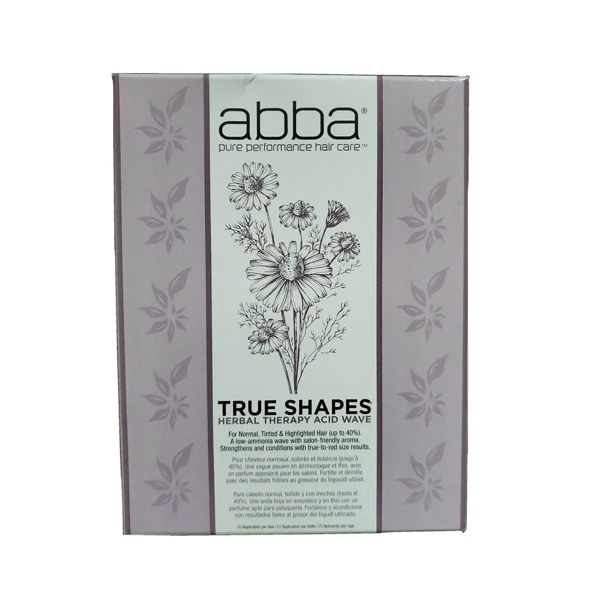 Boxed perm kit with bottles, cap and instructions