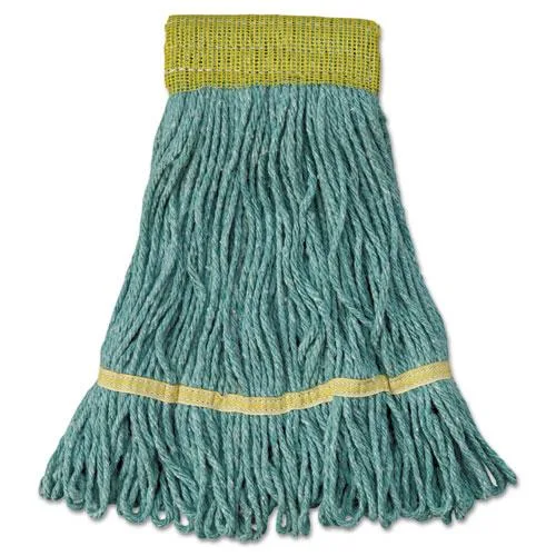 Boardwalk Boardwalk BWK501GN Small Green Wet Mop Head 12/Carton indoor maintenance — product photo