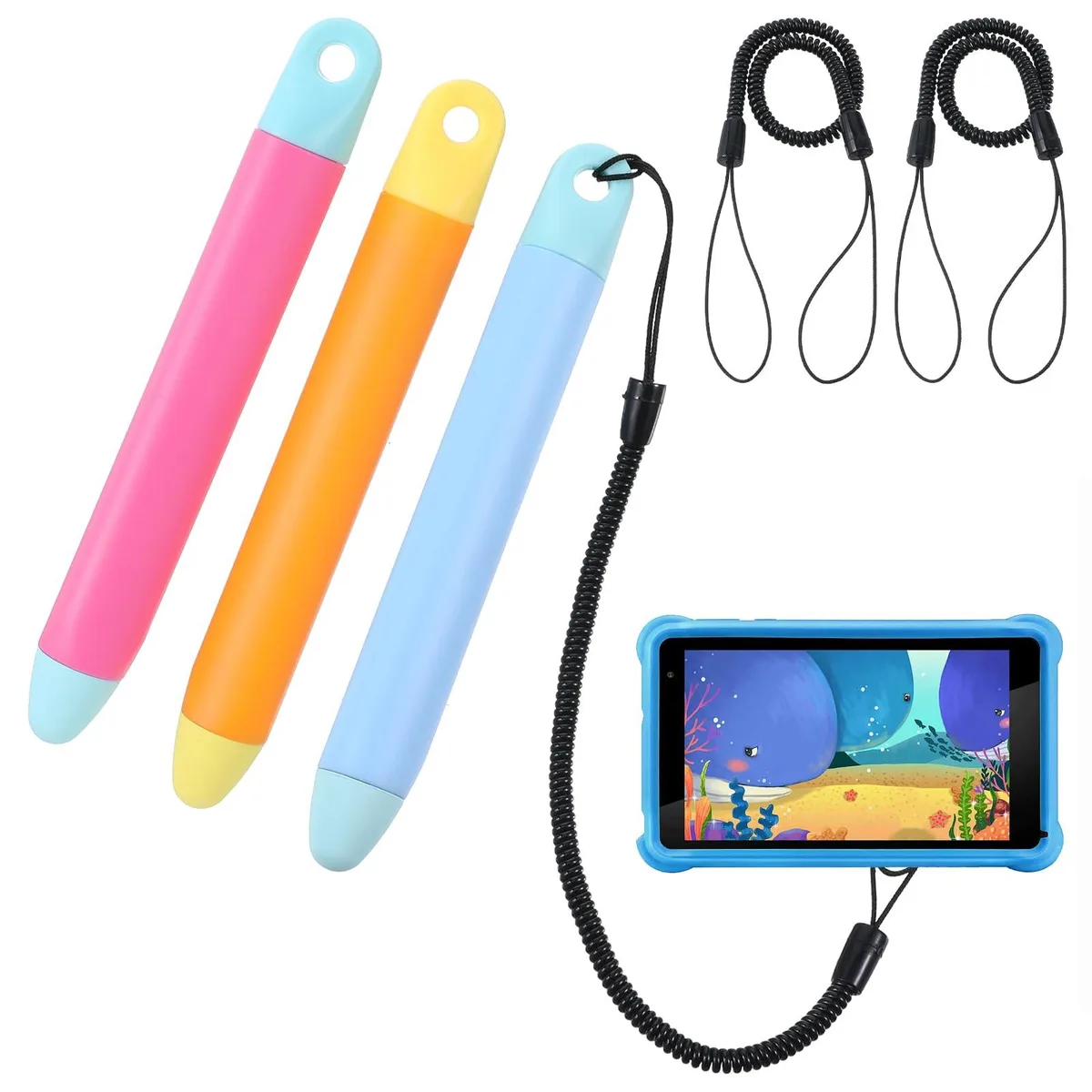  Qianyu X001561_1 stylus 3-pack with tethers — product photo
