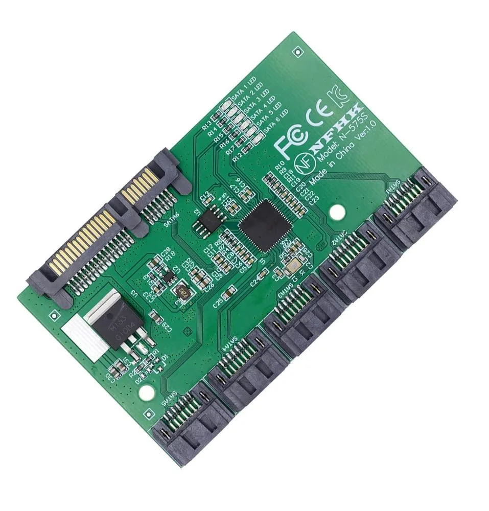 LORDWORLD LORDWORLD SATA 1-to-5 Port Multiplier JMB575 — product photo