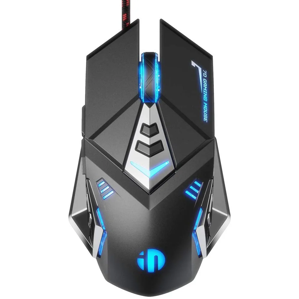 IHDAPP IHDAPP Gaming Mouse 4800 dpi 7 Buttons Black Wired Silent Click RGB — product photo