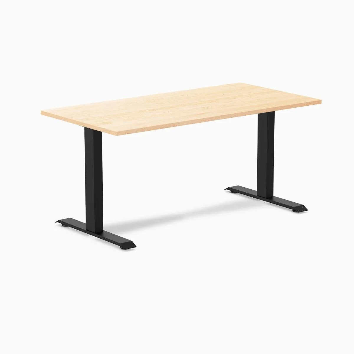 Desky Desky Zero Hardwood Office Desk Maple 60 x 30 in Matte Black — product photo