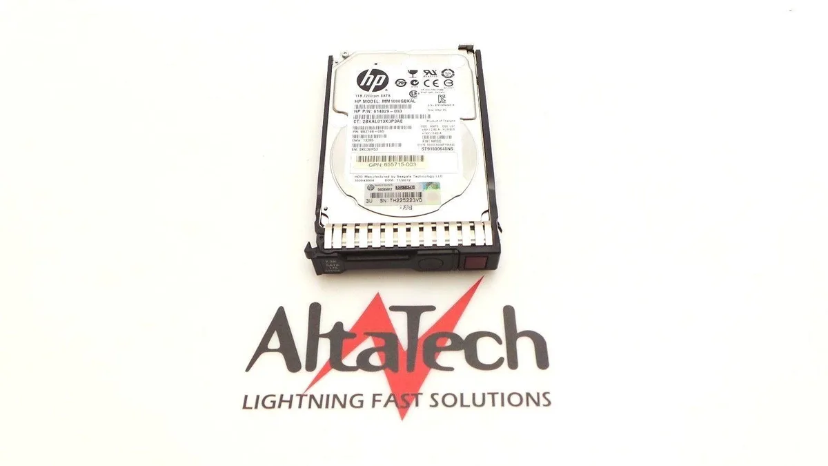 HP HP 655710-B21 1TB 7200 RPM SATA 2.5" internal hard drive — product photo