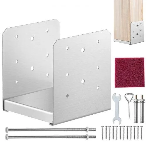 VEVOR VEVOR BBLZ-6in-1 6" Post Base 5.9x5.6x6.3 in Stainless Steel — product photo