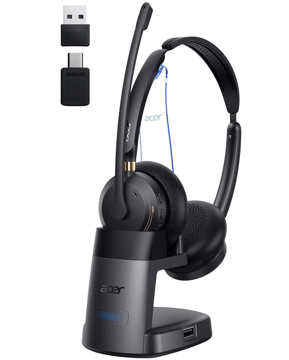 Acesori OHR689 On-Ear Headset Bluetooth 5.3 2.4G Charge Stand — product photo