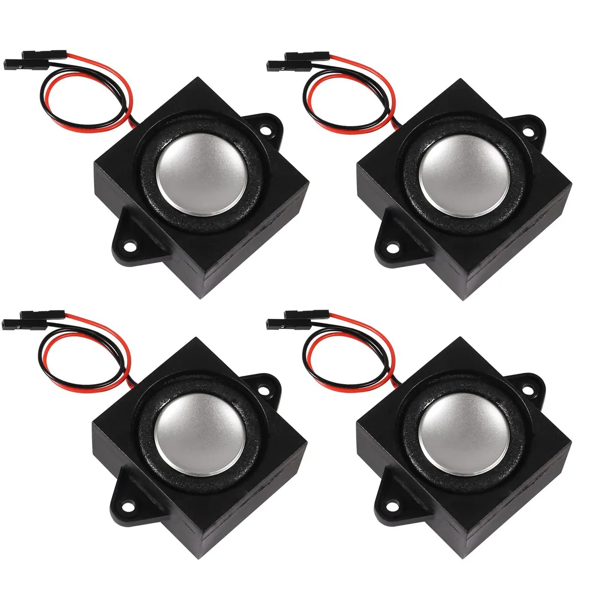  4PCS 8 Ohm 3W Mini Speaker 31x28x15mm 11cm 2.0 Terminal 3.3V 5V — product photo