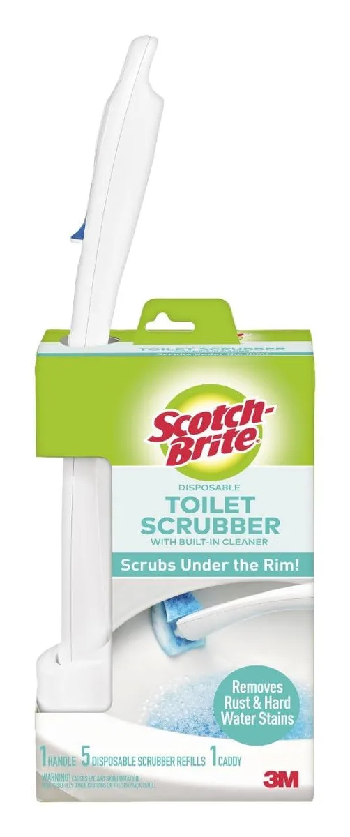 Scotch-Brite Disposable Toilet Scrubber Starter Kit 5 Pack — product photo
