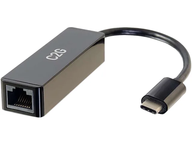 Cables To Go Cables To Go 29826 USB-C to Ethernet Adapter, Black — product photo
