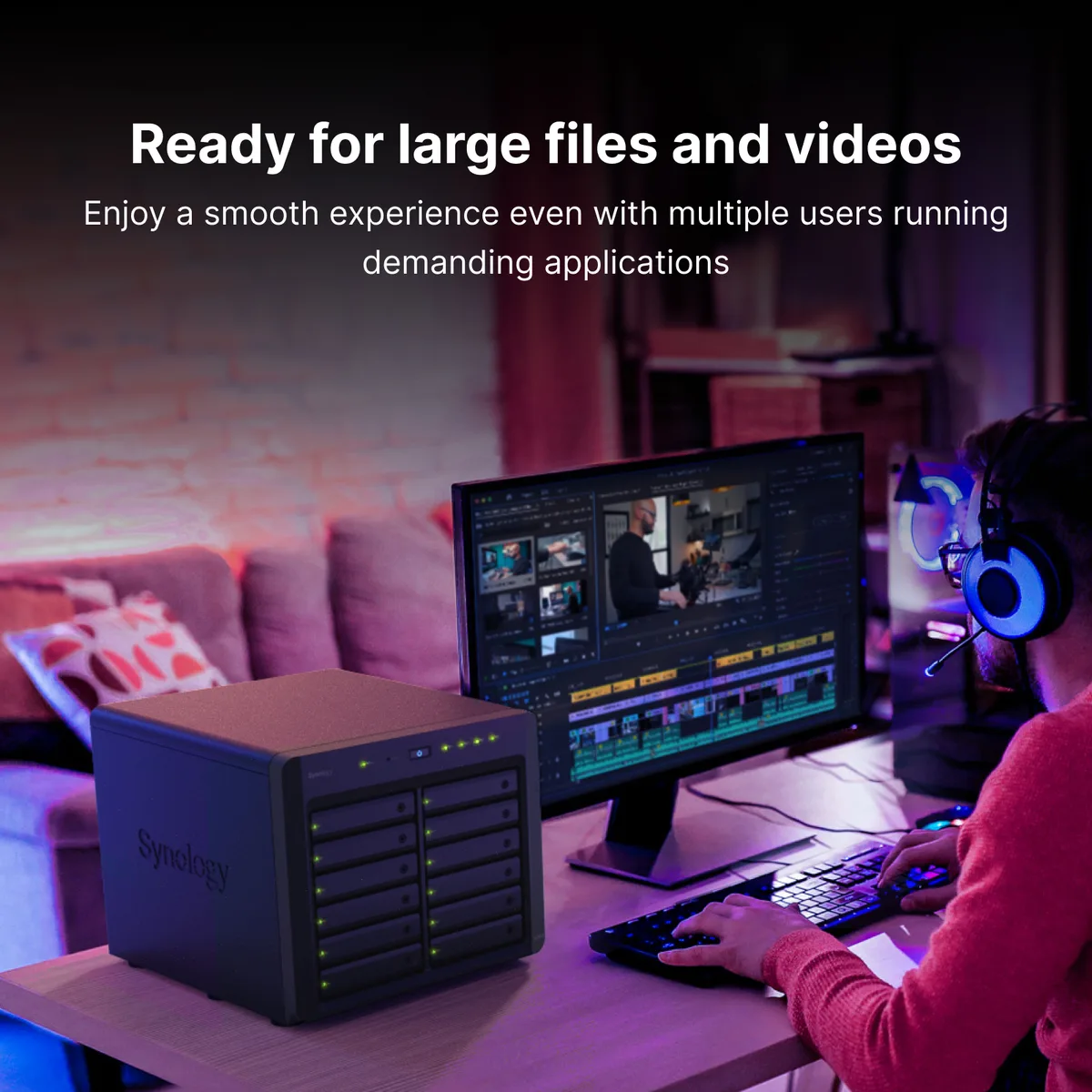 Synology Inc. Synology Inc. DS3622xs+ 12-Bay NAS 16GB DDR4 Xeon D-1531 2.2 GHz — product photo