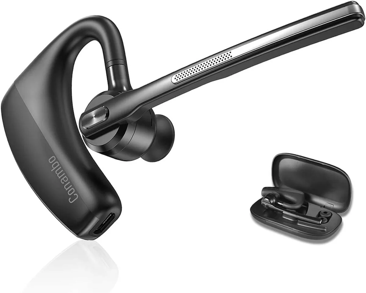BFKK BFKK Bluetooth 5.2 Headset CVC 8.0 Dual Mic 16H Talk 96% Noise Cancel — product photo