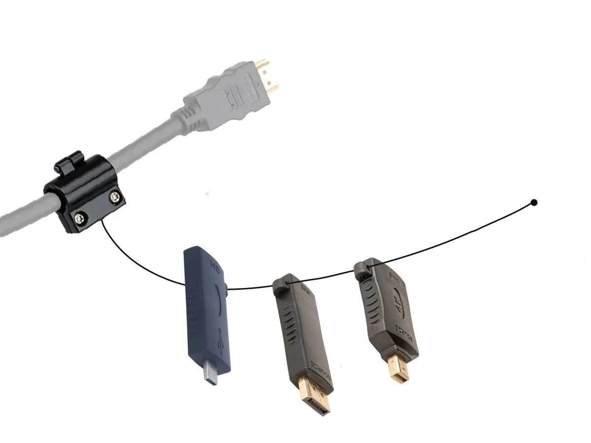 ARENTI ARENTI Liberty Adapter Ring DisplayPort Mini DisplayPort USB-C 4K 2 in 1 accessory — product photo