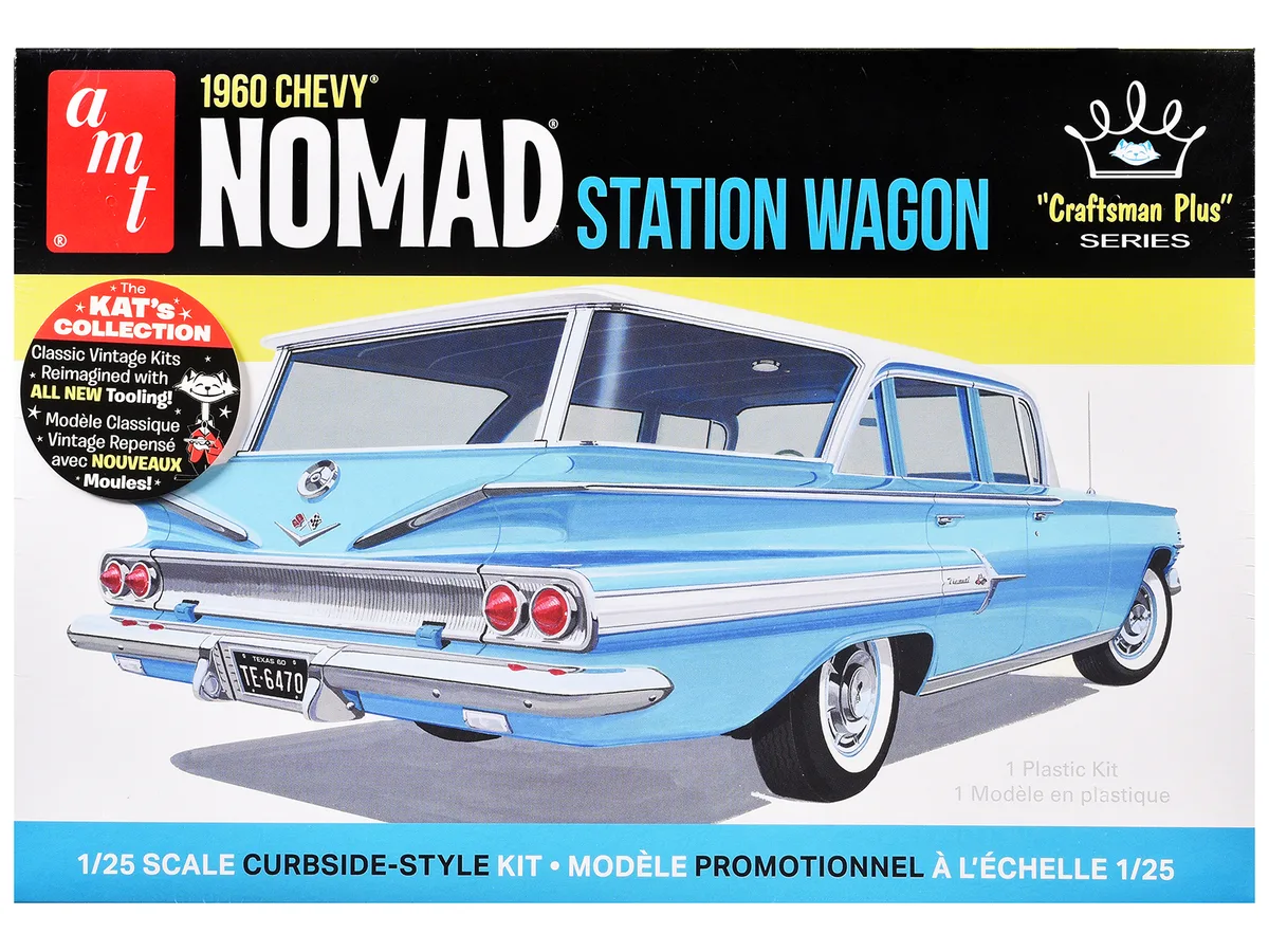auto world Auto World 1960 Chevrolet Nomad Station Wagon "Craftsman Plus" 1/25 Scale Model Kit — product photo