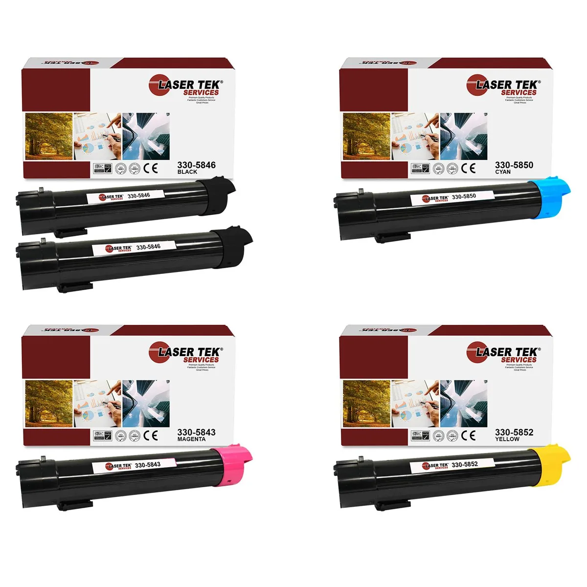Laser Tek Services Laser Tek Services 5130 Compatible Toner Cartridge 5PK — product photo