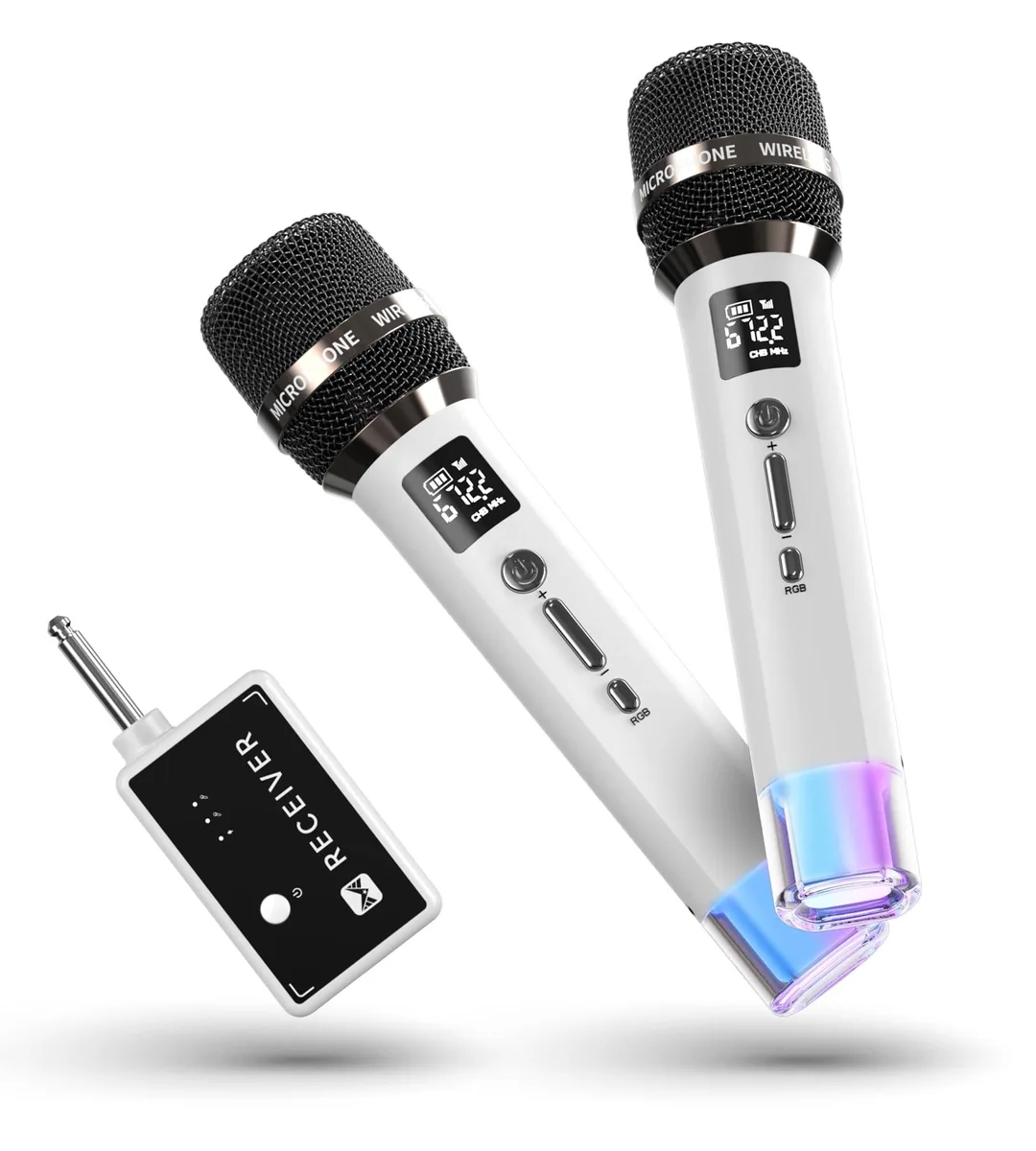  ECHOMUSSY YA-007 Wireless Microphone with LED Lights — product photo