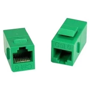 Unirise USA, LLC Unirise USA, LLC C6-CPLR-GRN Cat6 RJ45 Keystone In-line Coupler Green adapter — product photo