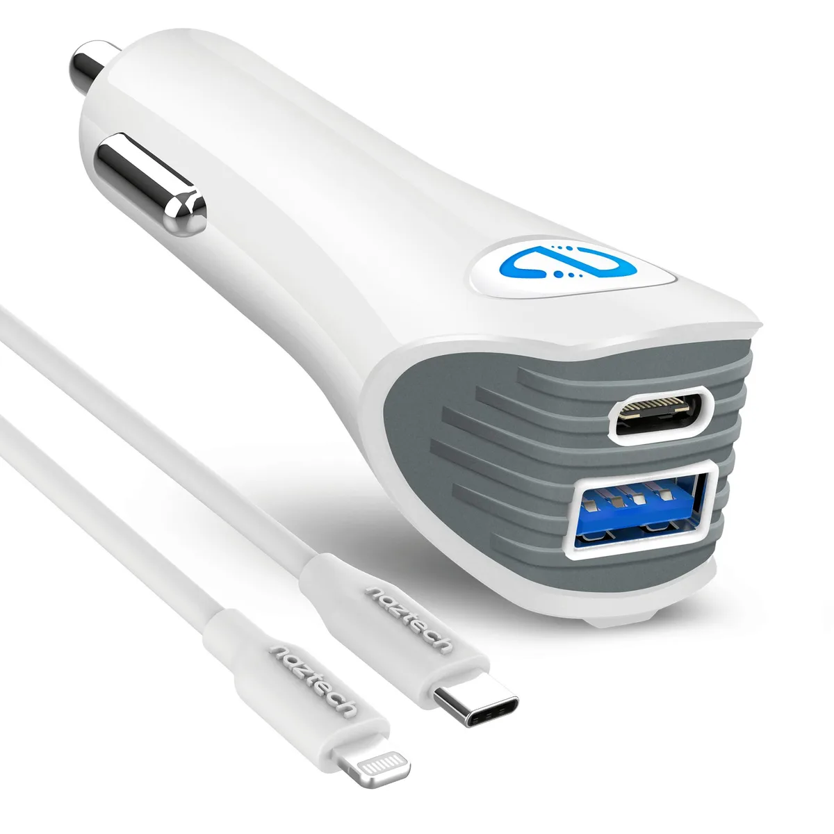 Naztech Naztech N420 PD25W 12W Car Charger 4ft Cable — product photo