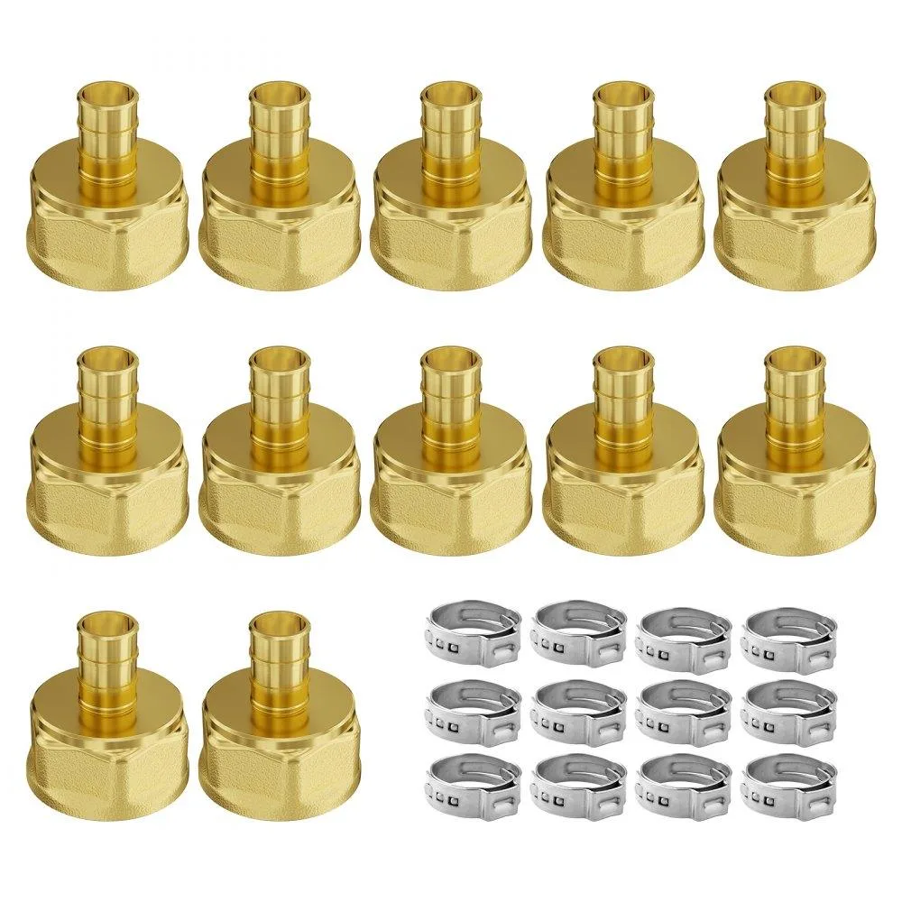 VEVOR VEVOR 3/4" Brass Pipe Fittings 12PCS Clamp-Style NPT — product photo