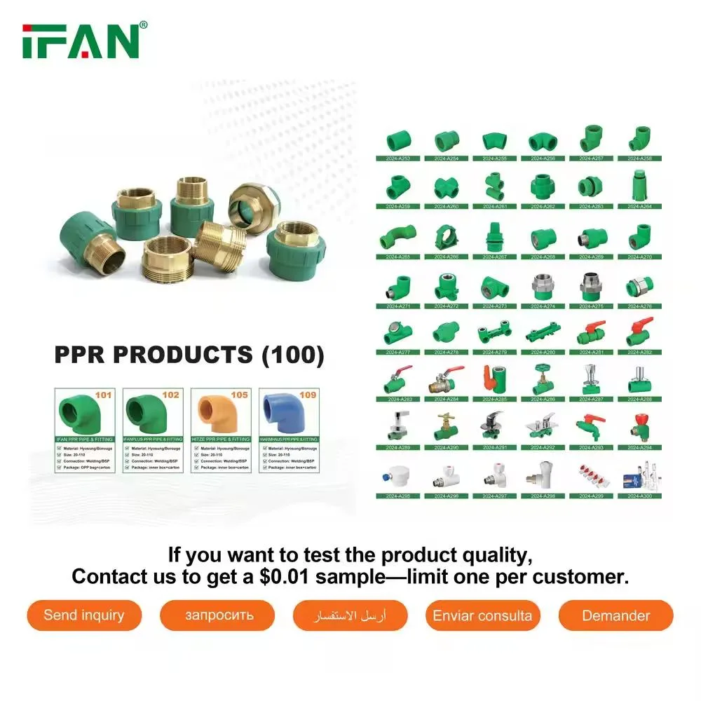 ifan ifan ODM OEM PPR Pipe Fitting Plumbing Material 25mm PN25 0-75°C — product photo