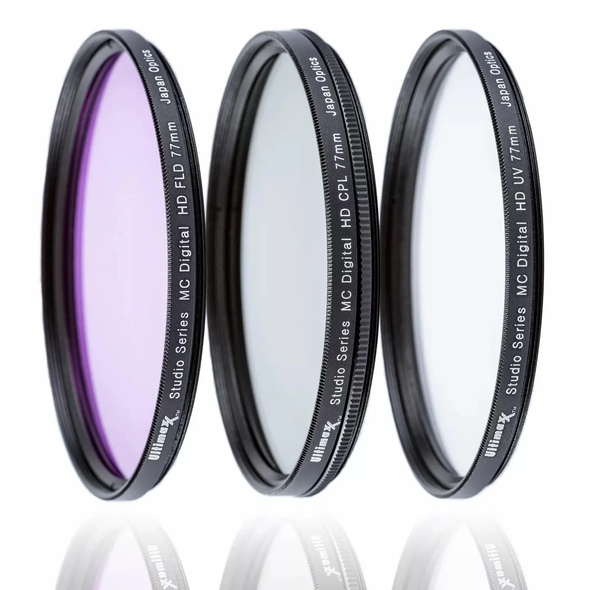 Ultimaxx Ultimaxx 3 Piece HD Filter Kit 67mm UV CPL FL-D with Case — product photo