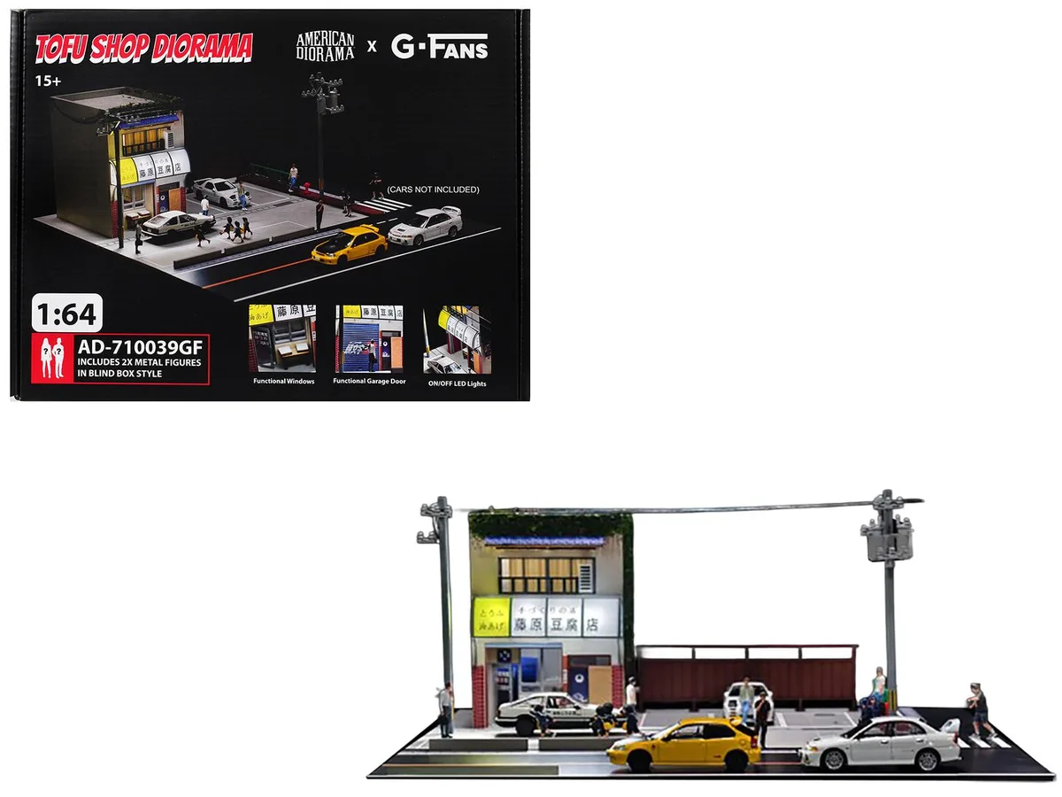 American Diorama American Diorama Akina Tofu Shop Diorama Set 1/64 Scale hobby collectible — product photo