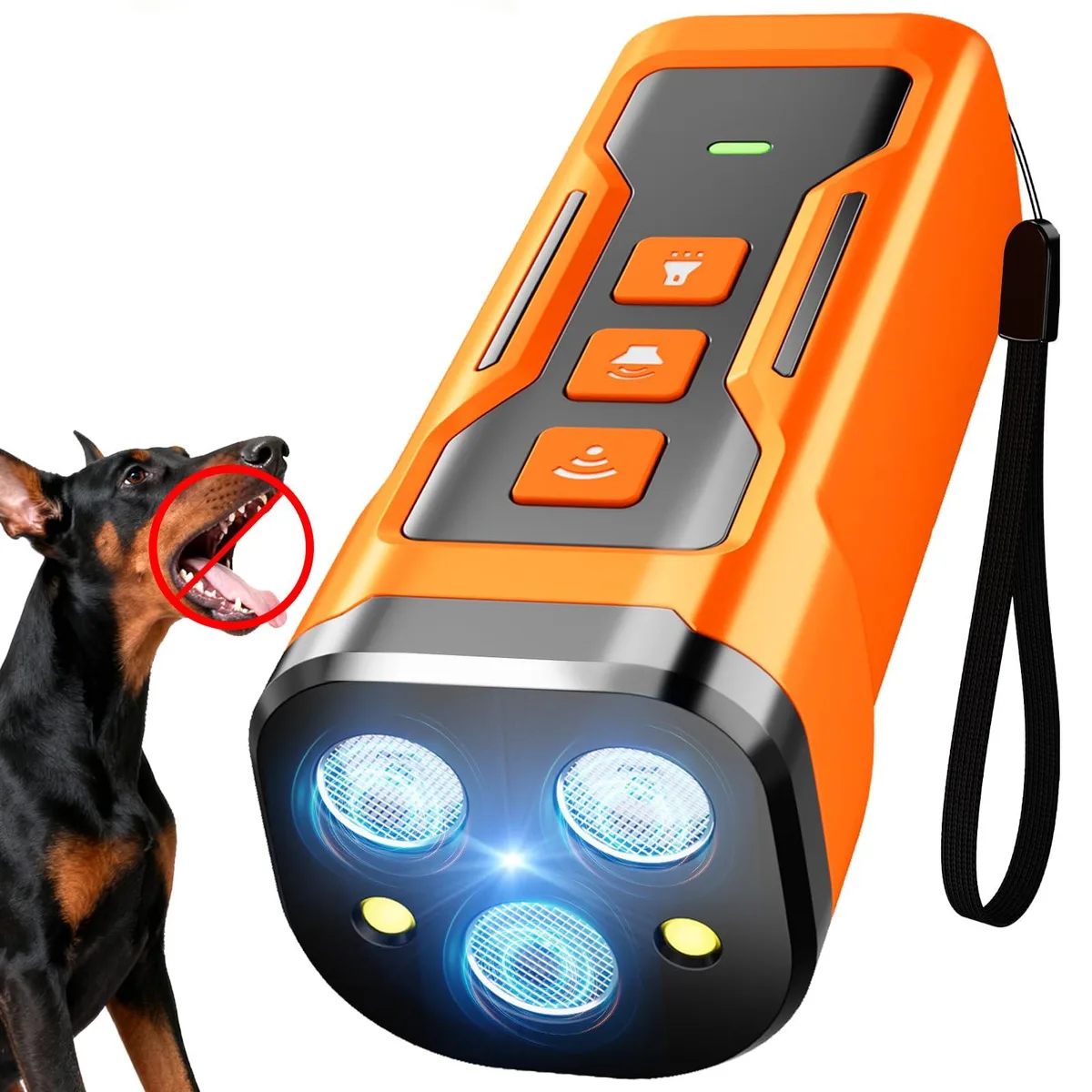 DNBeffulgent DNBeffulgent X3PRO-01 Ultrasonic Bark Deterrent 33 FT Orange — product photo