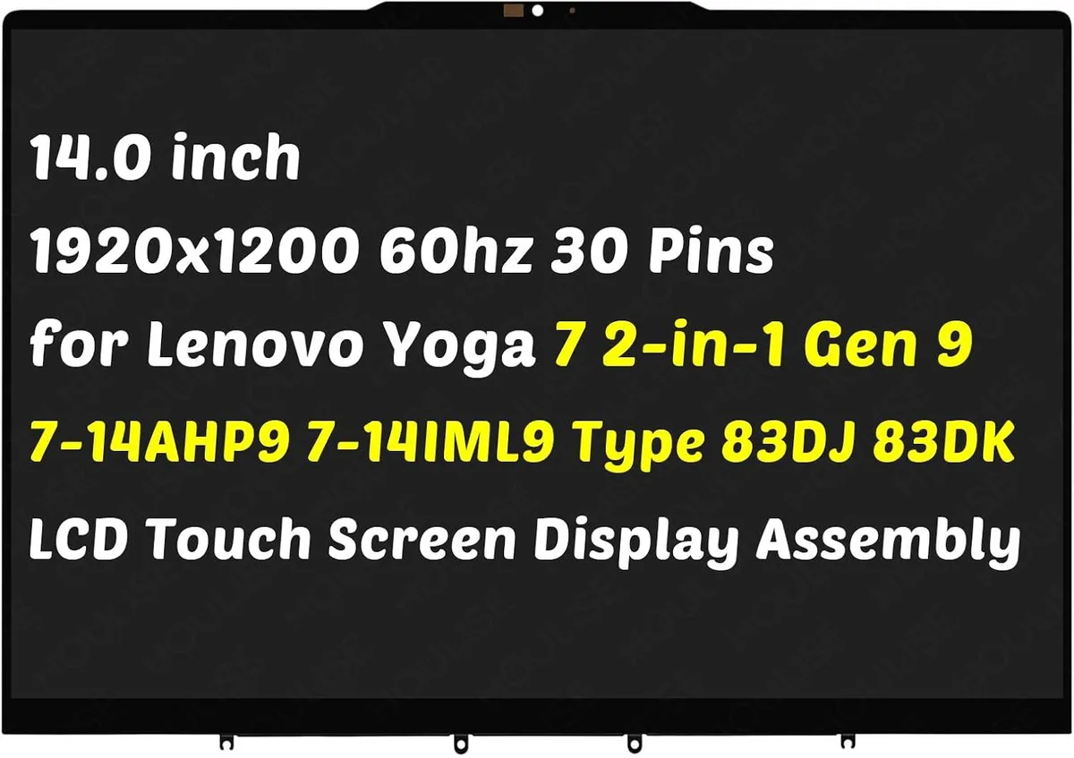 NUOLAISUN NUOLAISUN 14.0" 1920x1200 60Hz 30-Pin Touch Screen for Lenovo Yoga 7 83DJ 83DK — product photo
