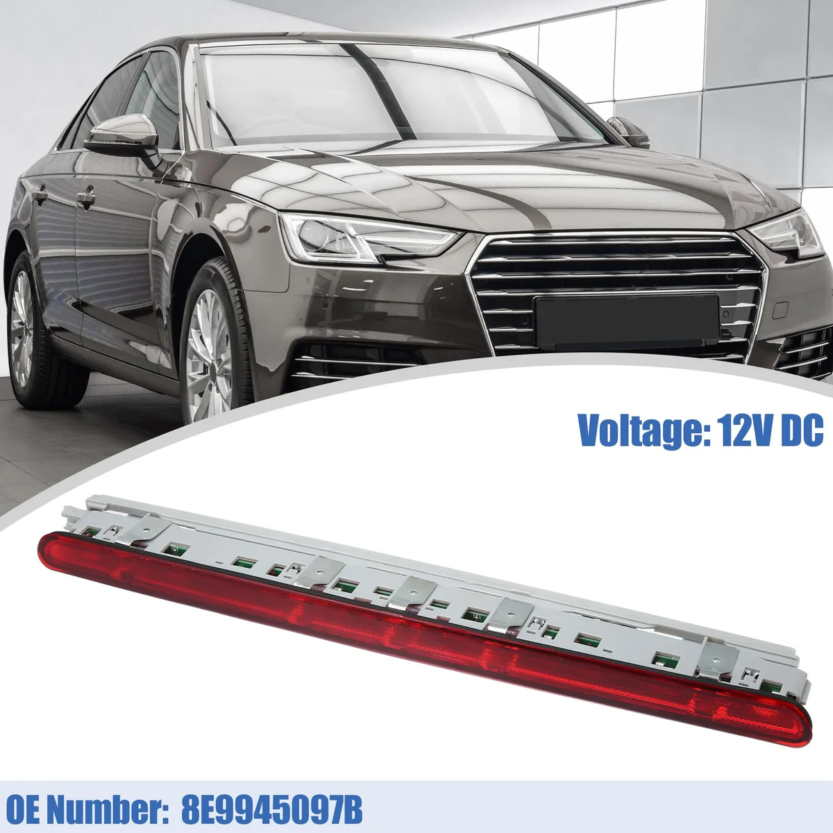 Unique-Bargains Unique-Bargains High Level Third Rear Brake Stop Light 8E9945097B for Audi A4 Quattro Avant Wagon 2005-2008 — product photo