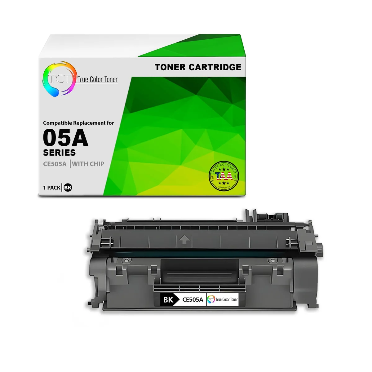 True Color Toner True Color Toner CE505A 05A TAA Compliant Black Toner Cartridge 2300 Pages — product photo