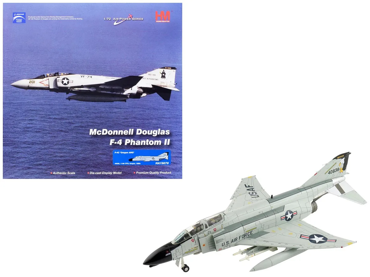 Hobby Master Hobby Master F-4C Phantom II 1/72 Oregon ANG 40838 hobby collectible — product photo