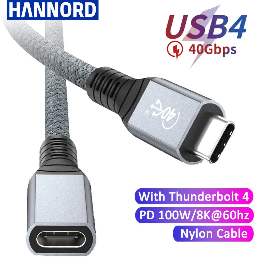 HANNORD HANNORD Thunderbolt 4 Extension Cable 0.8 m 40 Gbps 100 W — product photo