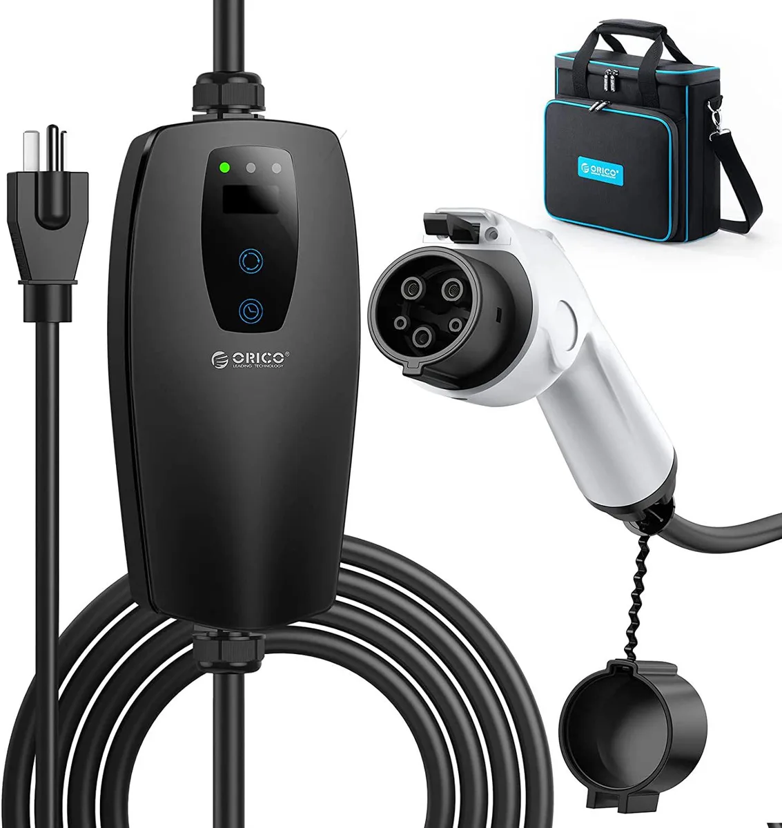 Orico Orico AUG416 portable EV charger 16 A 110-240 V J1772 32.8 ft cord car electronics accessory — product photo