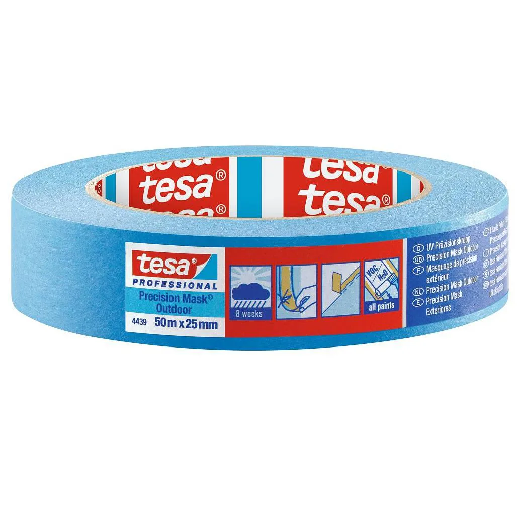 Tesa Tesa 4439 Precision Mask Outdoor Painters Tape 1 in x 55 yds Blue — product photo