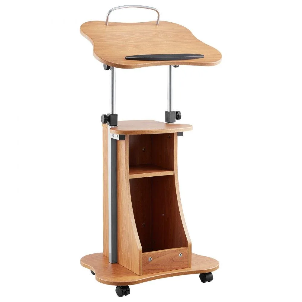 VEVOR VEVOR Podium Stand 43-Inch Wooden Lectern Dark Cherry — product photo