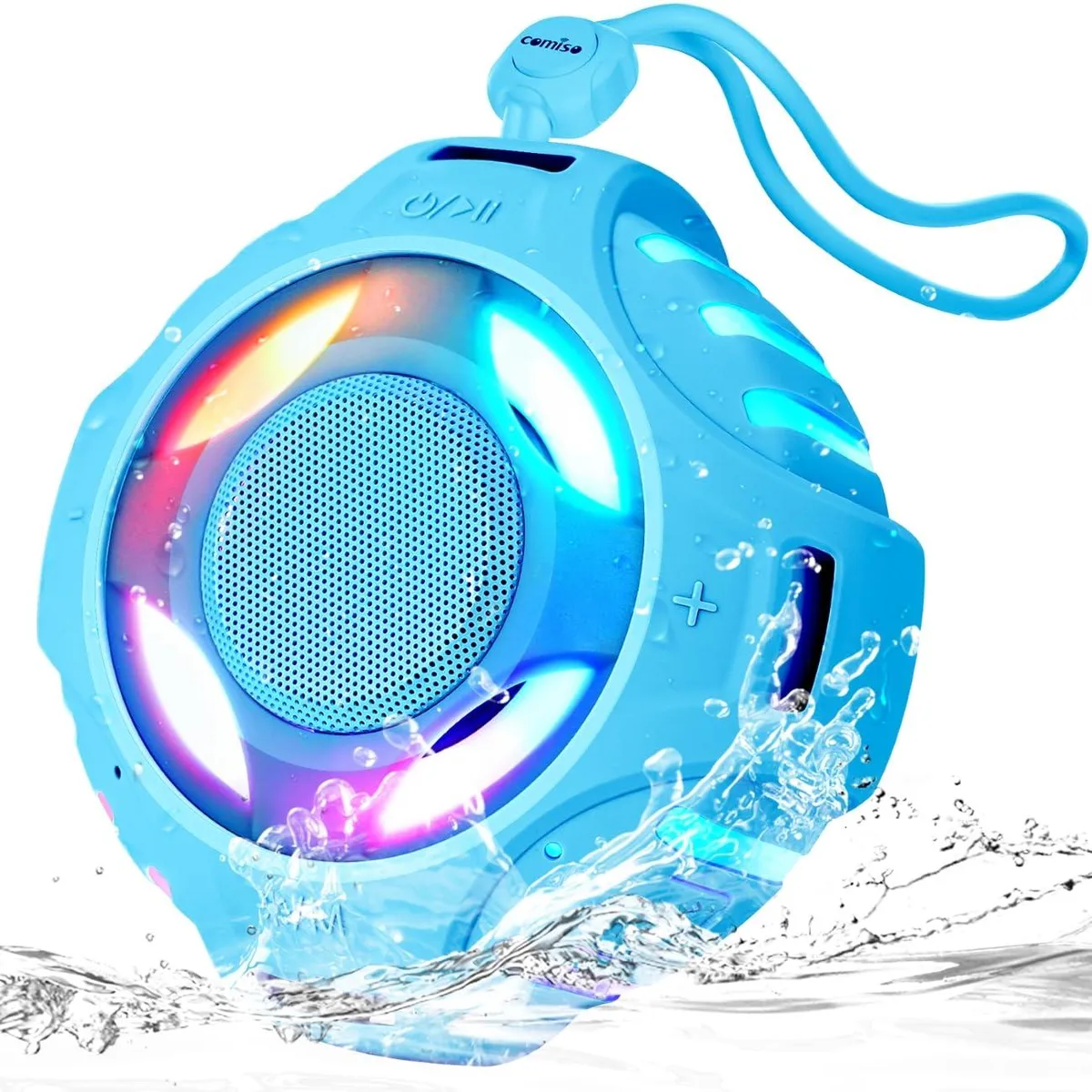  comiso C15-blue Sky Blue Portable Speaker 8W IPX7 Bluetooth 5.3 2000mAh 230g — product photo
