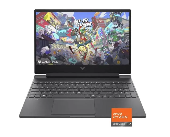HP HP Victus 15-fb3093dx 15.6 144Hz Ryzen 7 7445HS RTX 4050 16GB 512GB Mica Silver gaming laptop — product photo