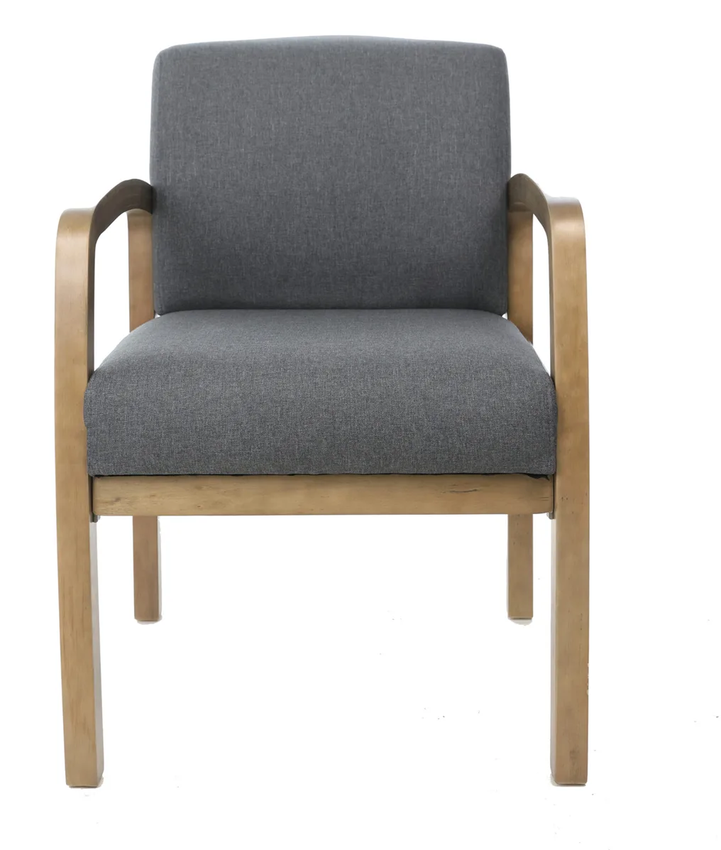BOSS Office Products BOSS Office Products B9580DW-SG Guest Chair Slate Grey Driftwood 275 lb — product photo
