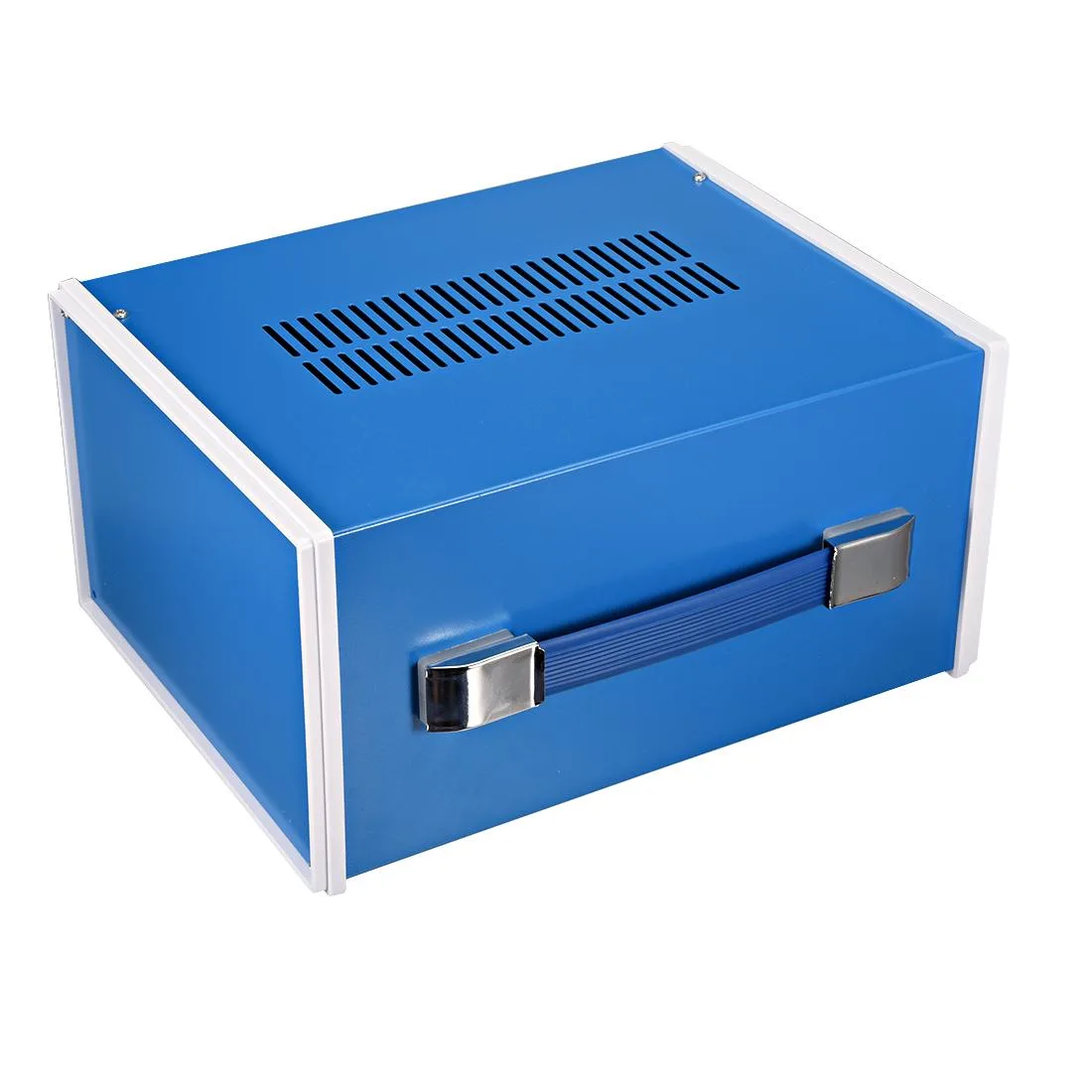 Unique-Bargains Unique-Bargains Blue Metal Junction Box 270x140x210mm with Handle — product photo